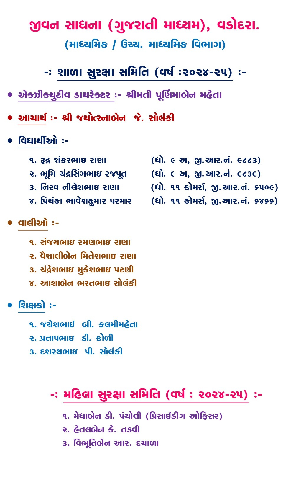 Gujarati Medium High School Suraksha Samiti